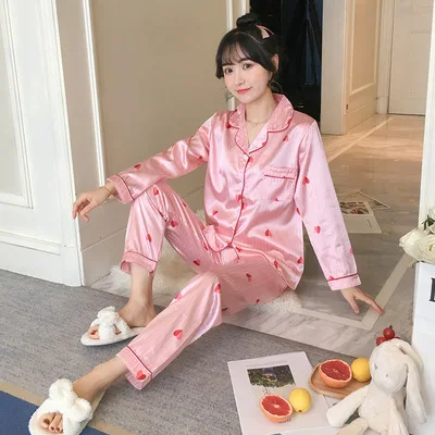 

2020 New Style Imitated Silk Fabric Cardigan Long-sleeve Suit m l x l Xx L