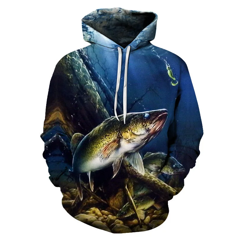 Bassland new fishing Clothes Light weight Soft Sunscreen 3d digital printing polyester fiber hooded winter sea Fishing tackle