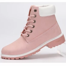 Дизайнерские женские зимние ботильоны; женские ботинки на платформе с теплым мехом и плюшевой стелькой; Черная Женская обувь на шнуровке; botas mujer