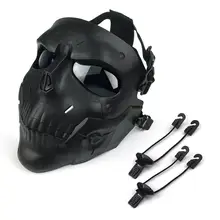 AIRSOFTA Airsoft Paintball Mask Outdoor Hunting Shooting BB Gun PC Lens Skull Mask Military Tactics Protection Equipment