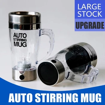 

Coffee Cups with Lid Portable Electric Lazy Automatic Mixing Tea Mix Cup Self Stirring Mug Travel Mugs Double Insulated Thermal