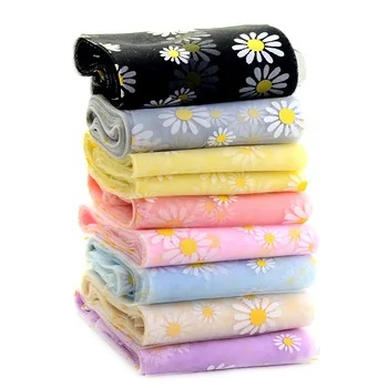 

5yards/lot Lovely Daisy Mesh Lace Fabric Floral Print DIY Sewing Dress Party Home Decorate DIY Hair Bows Crafts Accessories