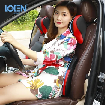 

2019 Car Seat Chair Pillow Lumbar Support Neck Pillow Headrest Waist Cushion Pad For Office Car Styling Black Beige Orange