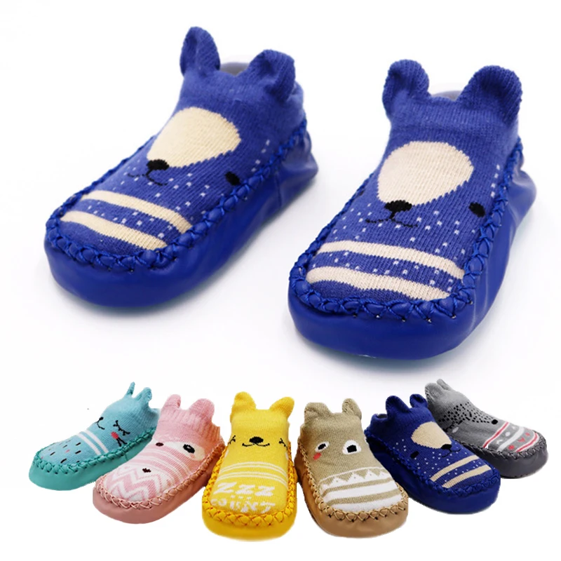 

2019 shoes for newborns Non-slip firstWalker for babies with rubber soles socks for babies and girls shoes for girls firstwalker