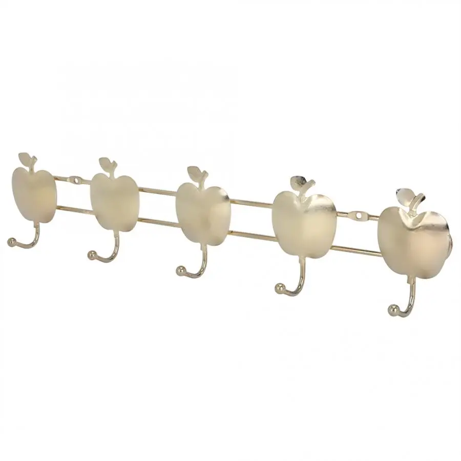 Wall Hooks Decorative Fruit Shape with Leaf Kitchen Bathroom Towel Hanging Hooks Wall Hanger Home Clothes Hat Organizer