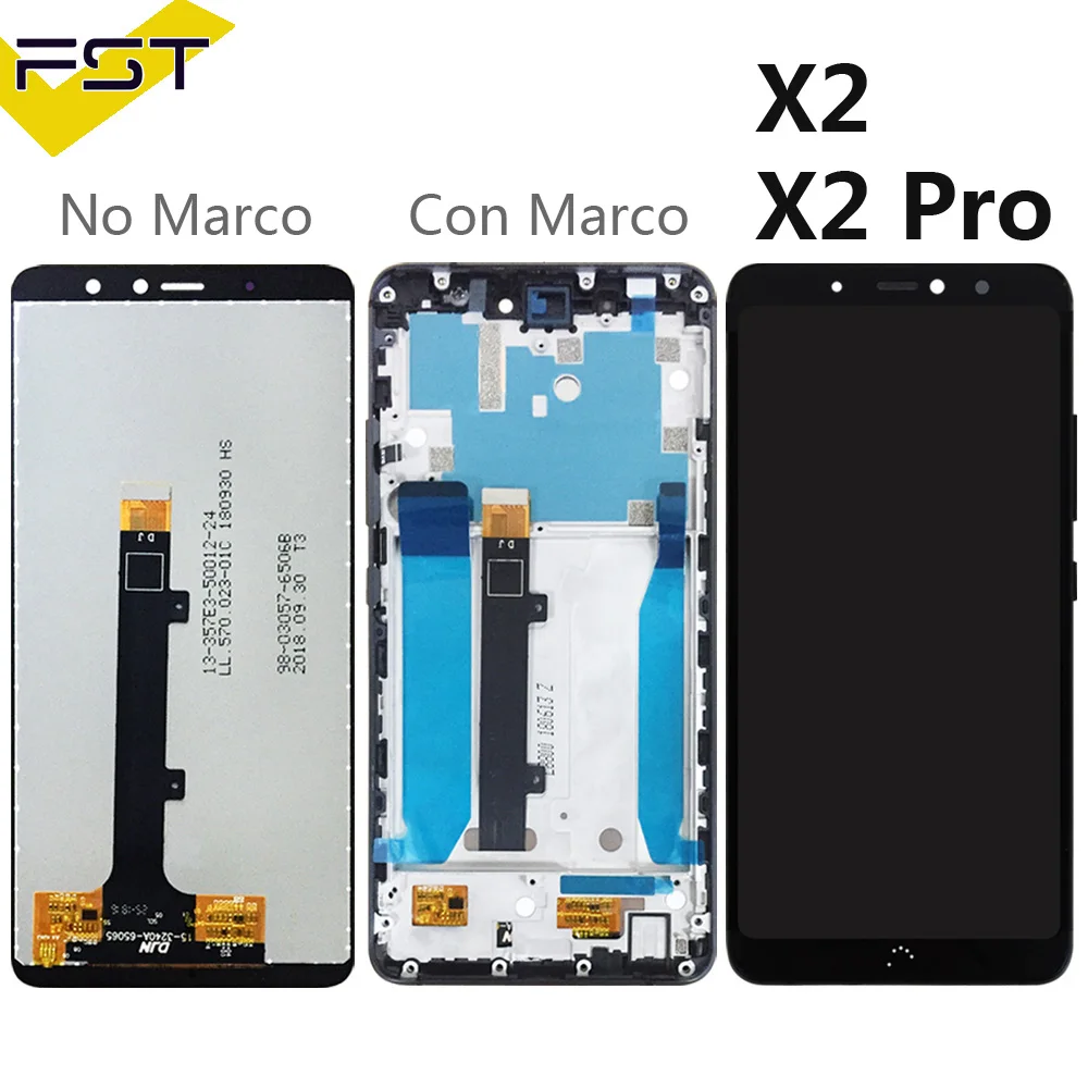 Черный/белый для BQ Aquaris X2/X2 Pro ЖК-дисплей+ кодирующий преобразователь сенсорного экрана в сборе с рамкой для BQ X2 запасные части+ Инструменты