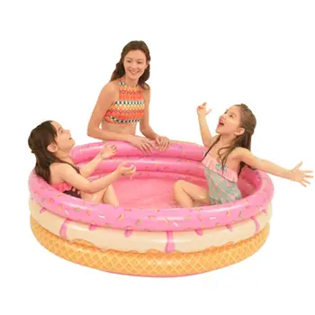 

Summer Inflatable Swimming Pool 3 Ring Design Outdoor Backyard Inflated Bathtub