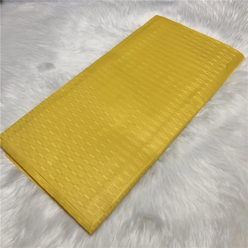 

BlackWin nigeria yellow atiku fabric good quality men fabric African fabric new color cotton atiku lace in 10 yards -J5