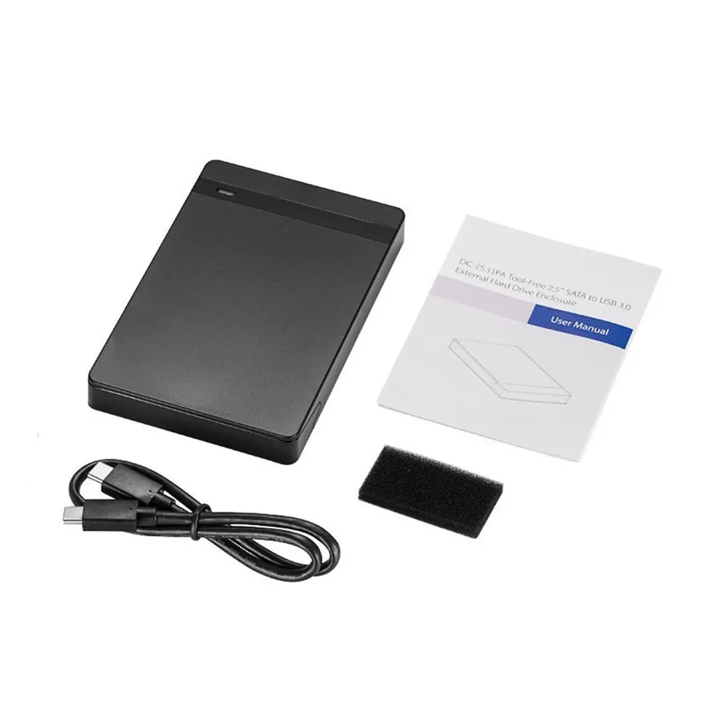 Жесткий диск корпус мобильный жесткий диск коробка USB3.1 для SATA Hardisk с USB C кабелем для Windows для Mac OS