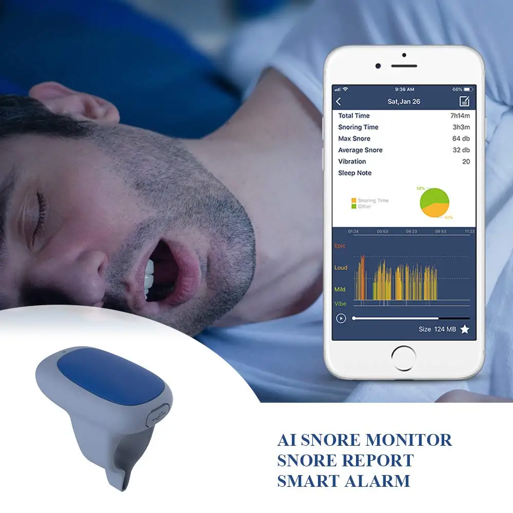 AI Snore Stopper Smart Anti Храп устройство с тихой вибрацией оповещение бесплатное