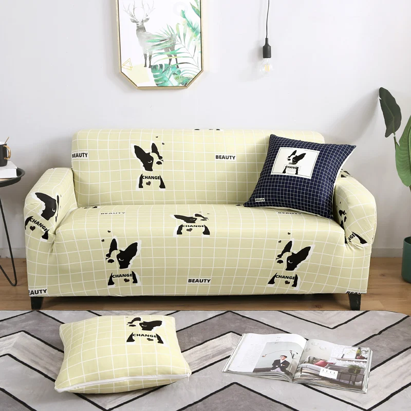 Чехол для дивана с геометрическим принтом Эластичный чехол плотно все включено Обёрточная бумага эластичный для дивана крышка один/два три/Четырехместный - Цвет: style11