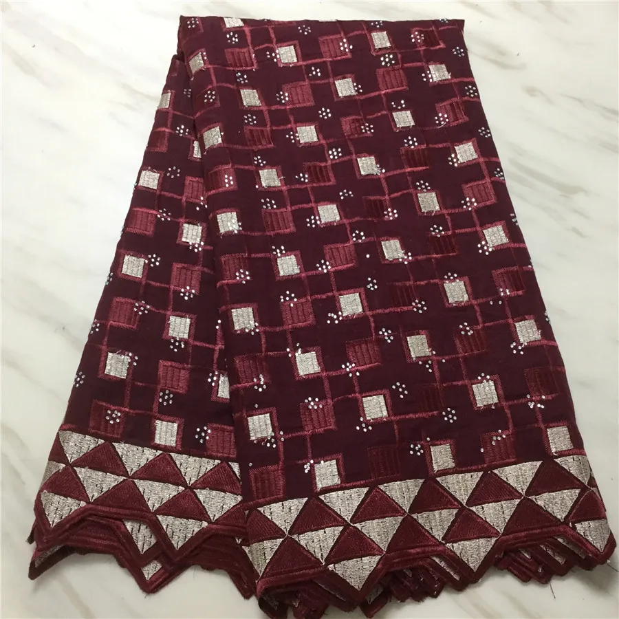 Швейцарские кружева ткань из Дубая Brode \ Coton африкен Tissu Dentelle нигерийское кружево ткань Африканский хлопок кружевная ткань - Цвет: 1