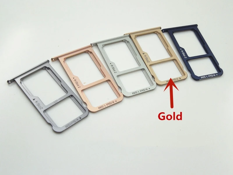 Gold Для huawei Nova держатель лотка для sim-карты слот для карты адаптер для huawei Nova запасные части - Цвет: Gold