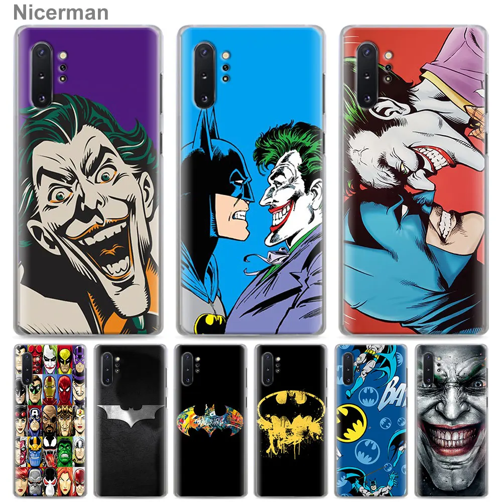 

Joker Batman The Killing Joke Face Art Phone Cases for Samsung Galaxy Note 10 Plus(5G) Note 8 9 10 S10e S10 S8 S9 Plus Hard Cove