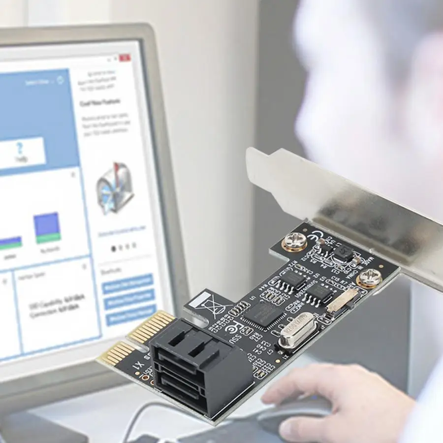PCI-E к SATA3.0 AHCI IDE диск для передачи данных с тремя режимами адаптер расширения Riser Card для компьютера