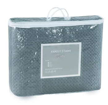 

Quilted Bed Cover Air Conditioner Quilt Solid Color Quilted Three Piece Set