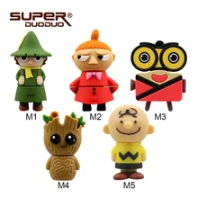 Симпатичная кукла Usb2.0 флэш-накопитель 4 ГБ/8 ГБ/16 ГБ/32 ГБ кошка Пальма usb флэш-накопитель 64 ГБ высокоскоростной подарок usb-флешка игрушка для автомобиля/ПК