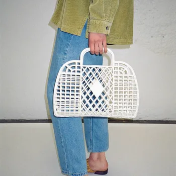 

Bolsa Feminina Summer Ins Female Handbags Basket Bag Beach Hollow Grid Bag Luxury Handbags Women Bags Designer