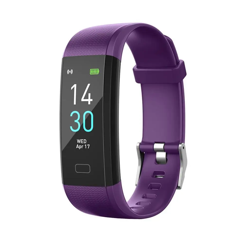Розовый IP68 Waterproof Watch 0.96IN Touch Screen Wireless Smart Bracelet Heart Rate Sports Band Wristband Display Color Camera - Цвет: Розовый