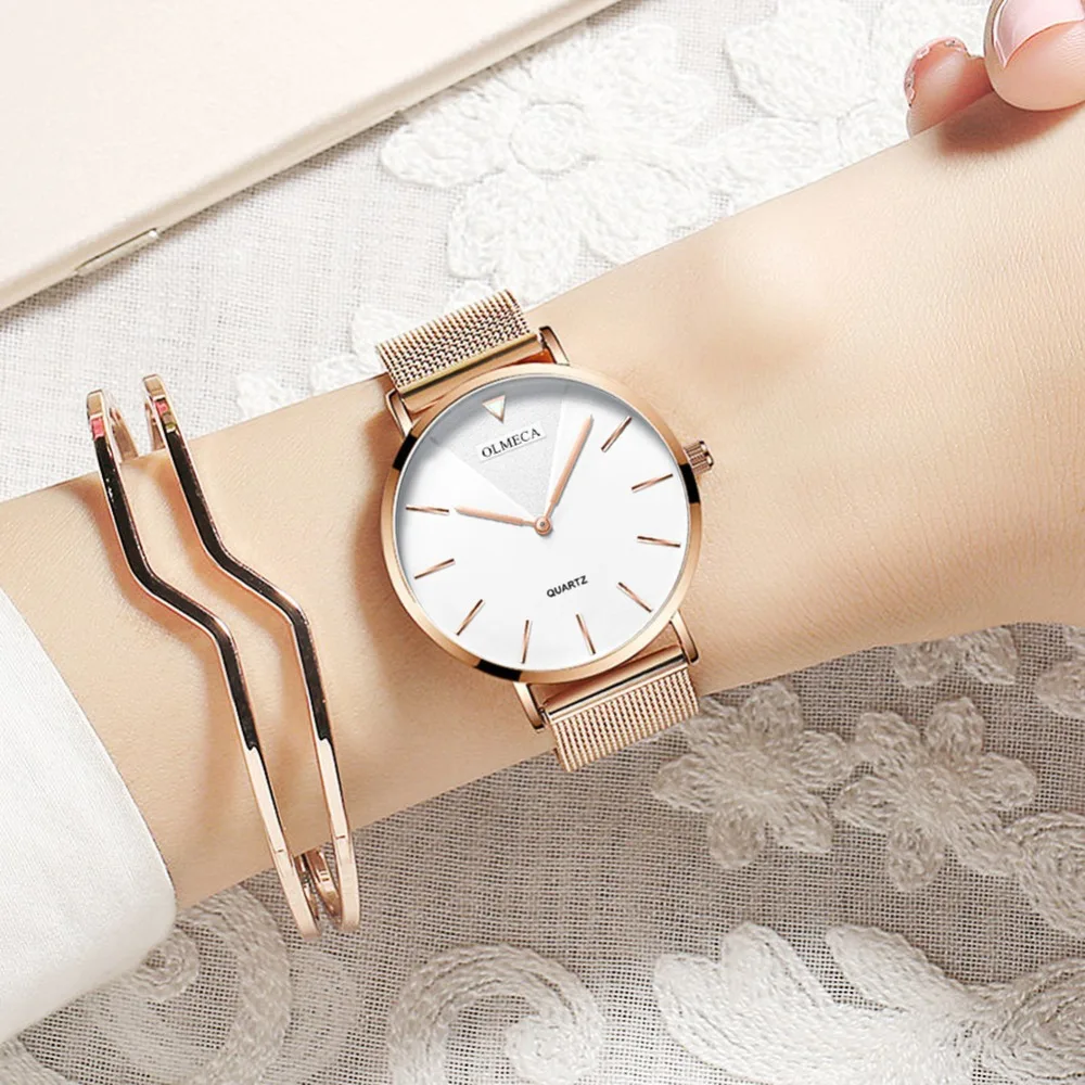 

Dropshipping Women Dress Watches Top Brand Luxury Simple Style Designer Watch Ladies Quartz Wrist Watch Female Mesh Band Clock