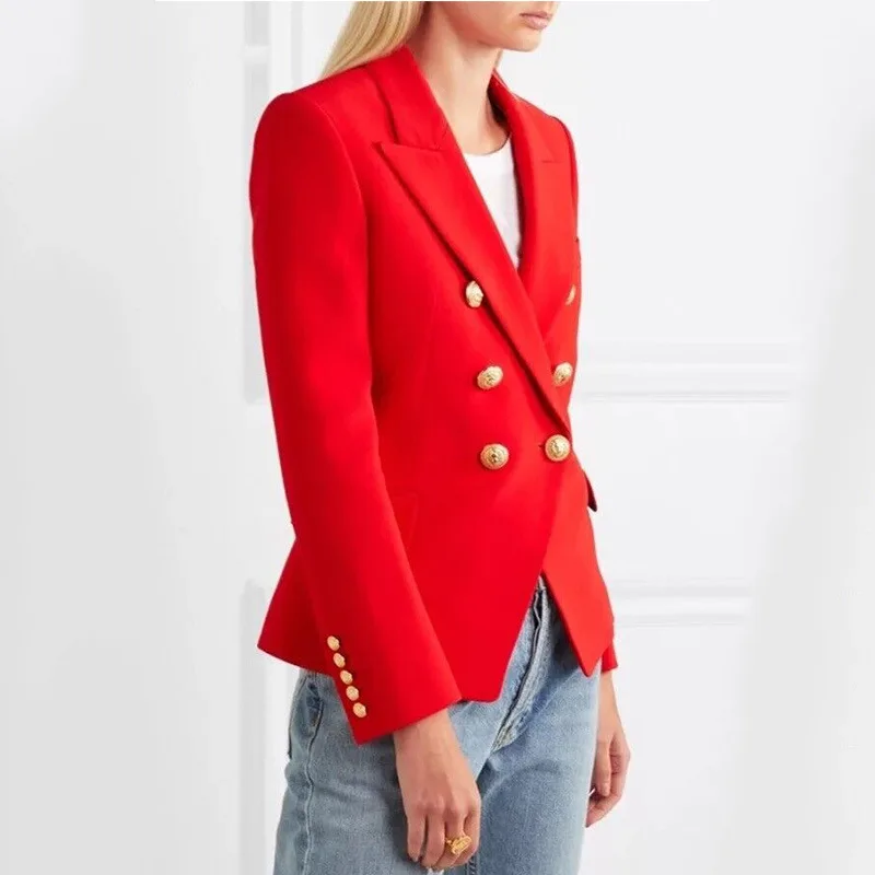 

Atmosphere Red Suit Coat Go Xiufeng Long Sleeve Autumn Style Top Money