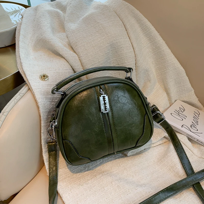 Дикая женская сумка мини двойной карман высокое качество искусственная кожа женская сумка через плечо дизайнерская сумка