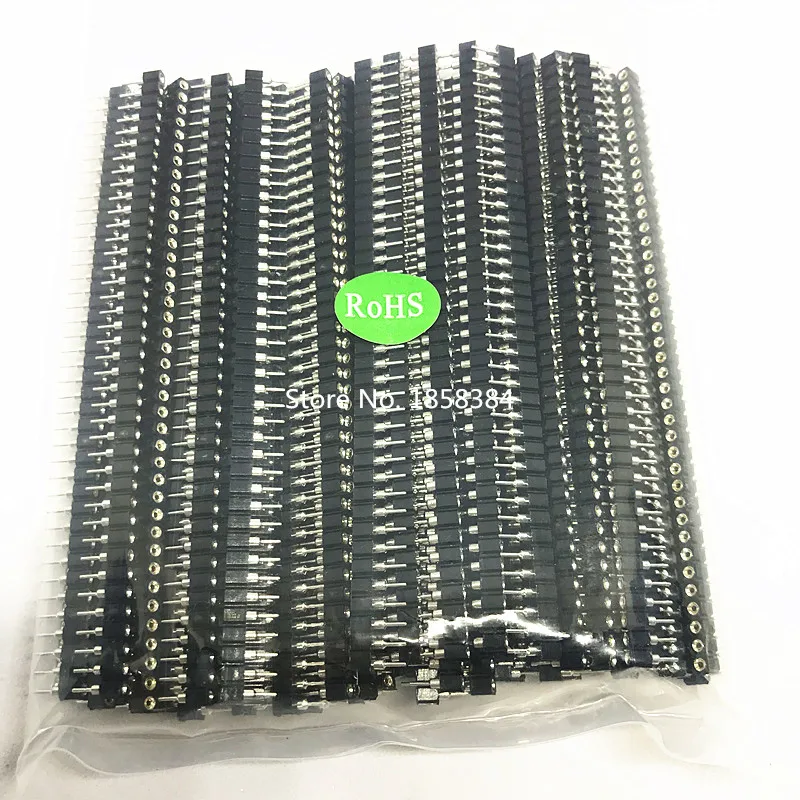 Socket A 10PCS Breakable Strip Tin PCB 40Pin Single Row Round