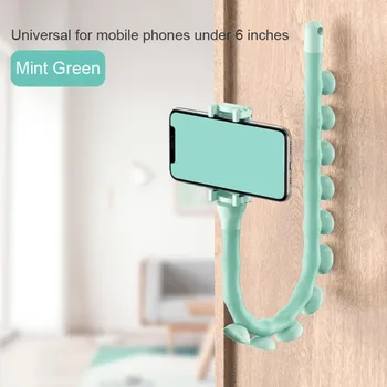 

Cute Lazy Bracket Mobile Phone Holder Storage Rack Worm Flexible Phone Suction Cup Stand For Home Wall Desktop Bicycle