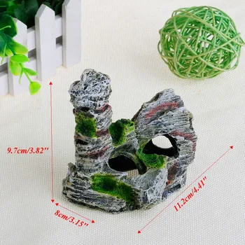 

Mountain View Aquarium Rock Cave Tree Bridge Fish Tank Ornament Decoration Decor
