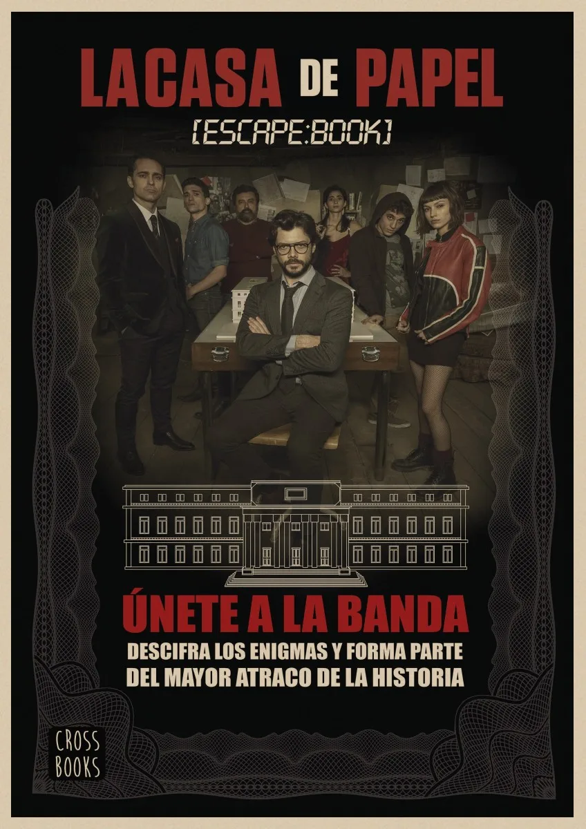 La Casa De Papel постеры для крафт-бумаги в классическом ретро стиле, художественная Настенная Наклейка в римском стиле для украшения дома - Цвет: 3