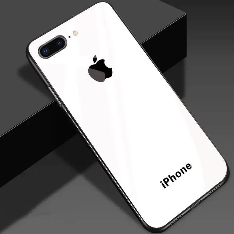 Роскошный чехол из закаленного стекла для телефона для iPhone XS Max XR X 6 7 8 8S Plus пылезащитный и взрывозащищенный чехол для телефона