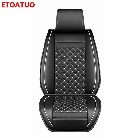 Front seat 1pcs ETOATUO универсальные кожаные чехлы для автомобильных сидений для Subaru все модели forester BRZ XV Outback Legacy автостайлинг Автоаксессуары - Название цвета: Front seat 1pcs
