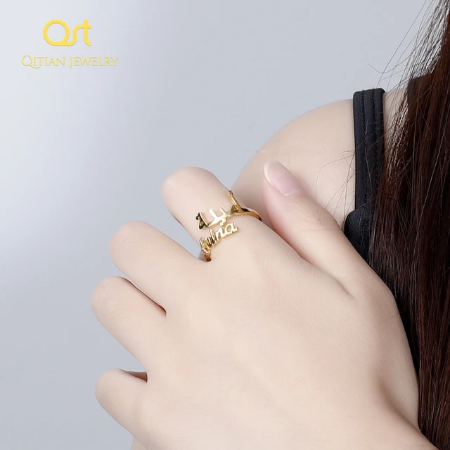 Buy M Letter Gold Ring | kasturidiamond.com