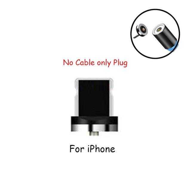 GARAS 3 в 1 Магнитный USB кабель для зарядки usb type C/Mirco Usb Магнитный кабель для зарядки данных для iPhone/samsung USB кабель - Цвет: no cable ISO plug