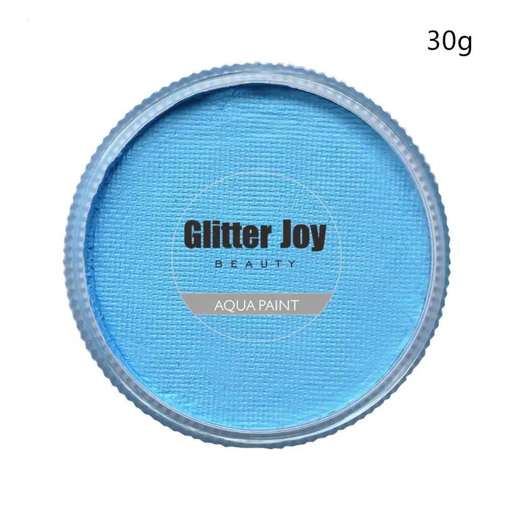 New UV Glow Neon Face and Body UV Pastel BLUE  Fluorescent Pastel Blue 30g/pc Water Based  Paint Pigment  in Beauty Makeup 2