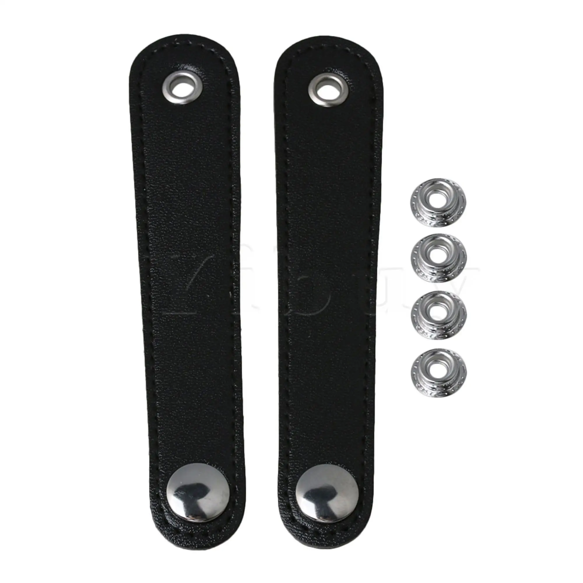 Yibuy 2x Double Layer PU Leather Bellows Straps Full for Bass Accordion 10cm |