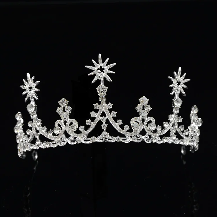 

Rhinestone Hair Accessories Princess Crown Jewelry Wedding Accessories Girls Birthday Gift Luxurious Crystal Hair Jewelry