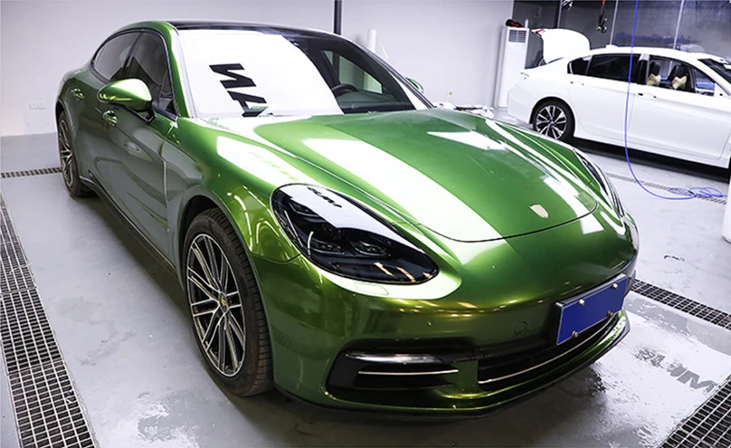 TPU черная наклейка на фары автомобиля против царапин пленка для Porsche Macan Cayenne Panamera 718 911 Boxster Cayman