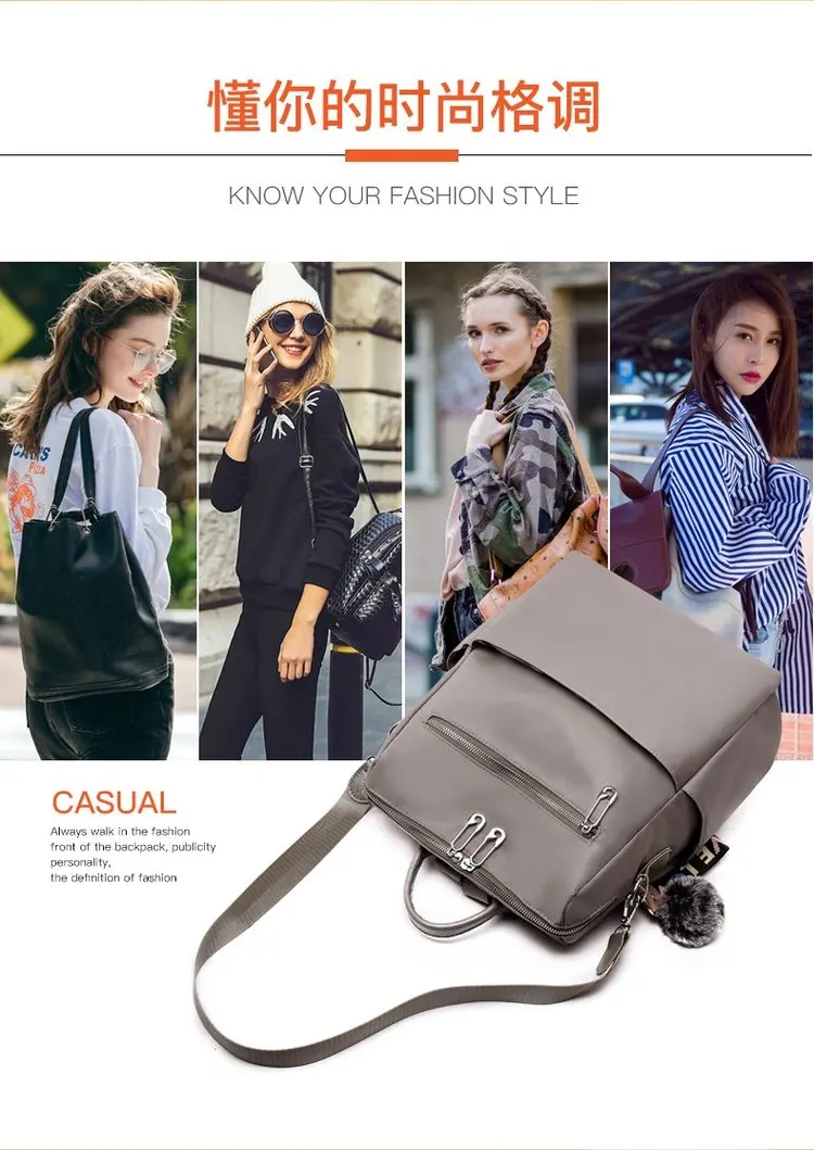 Cross Border for Amoy Supply of Goods Foreign Trade Export Processing Customizable New Style Oxford Cloth Backpack Manufacturers