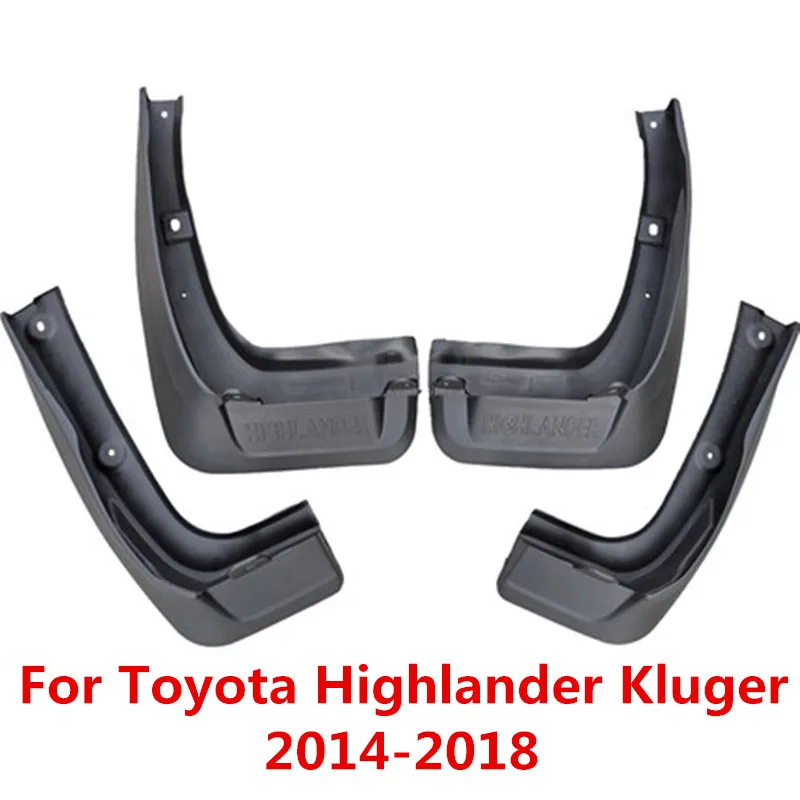 Брызговики автомобильные для Toyota Highlander Kluger 2008- брызговик крыло брызговиков - Цвет: Highlander 2014-2018