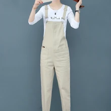 Осенне-зимние модные повседневные Хлопковые женские брендовые комбинезоны для девочек Джинсовая одежда