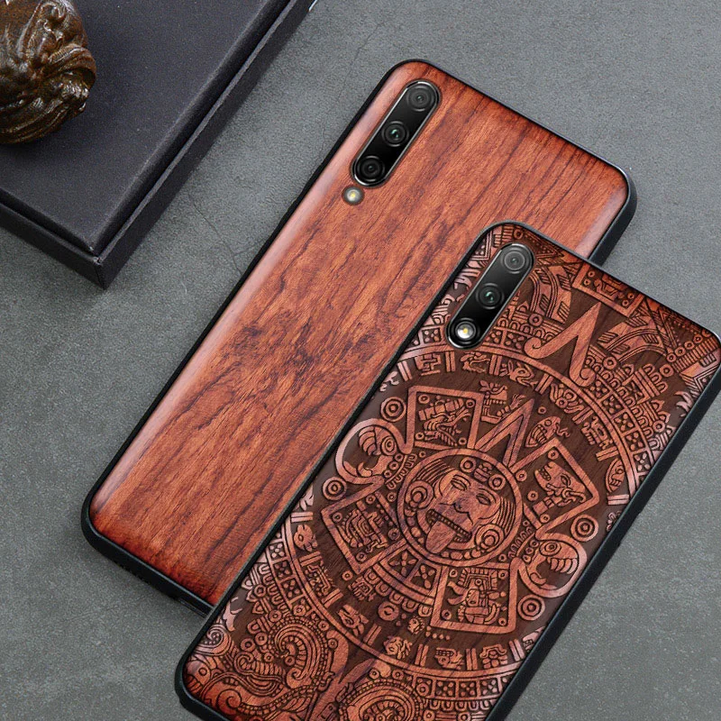 Чехол для Honor 9x Boogic оригинальный Деревянный чехол Pro ударопрочная задняя крышка