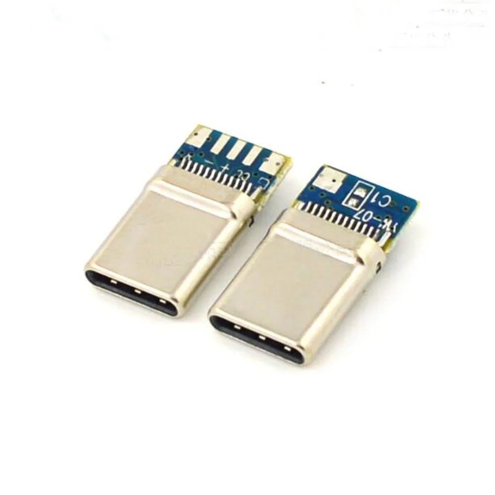 20 шт. TYPE-C штекер с печатной платой Android сварочный провод флэш-зарядка USB разъем