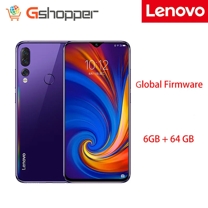 Blue CN Глобальная прошивка lenovo Z5s 6GB ram 64GB Smartphon Fingerprint Qualcomm 710 2,2 GHz ZUI 10,0 16.0MP+ 8.0MP+ 5.0MP AI три камеры - Цвет: Blue CN