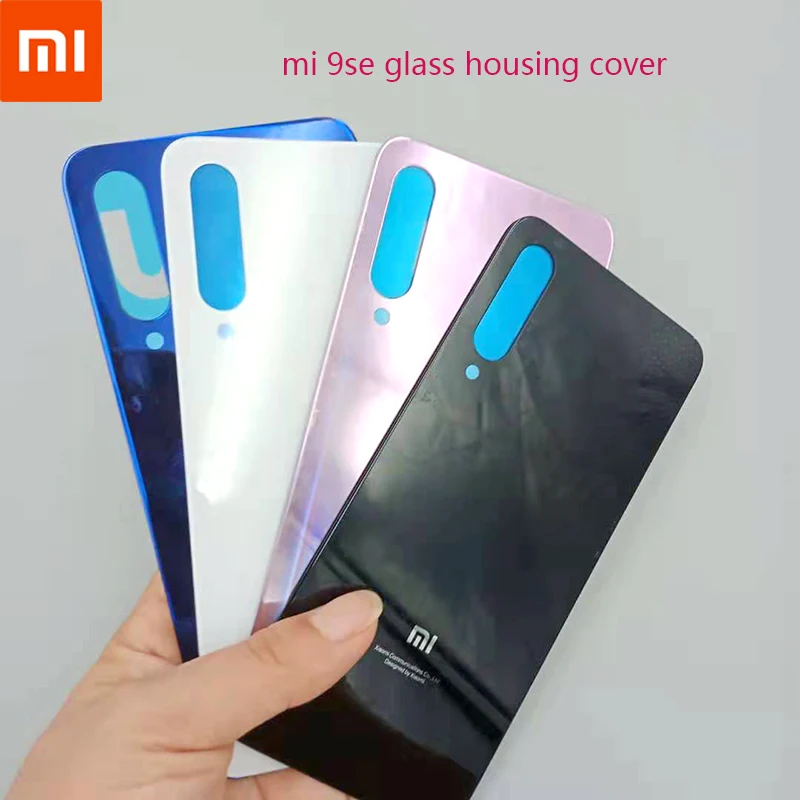 

Original for Xiaomi mi 9se 3D glass mobile phone Replacement Battery Cover Smooth Skin Housing Back Door for mi 9se with logo