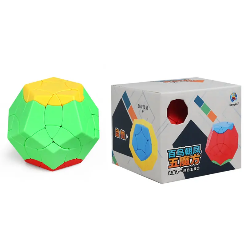 Original High Quality ShengShou 3x3x3 Megaminxeds Magic Cube SengSo Phoenix Bird 3x3 Dodecahedron Puzzle Toys Christmas Gift