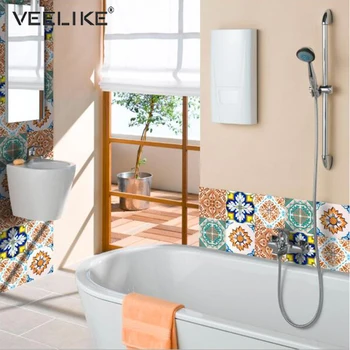 

Creative Self Adhesive PVC Ceramic Tile Decals Waterproof Wallpapers Art Diagonal Floor Stickers DIY House Decoration Murals