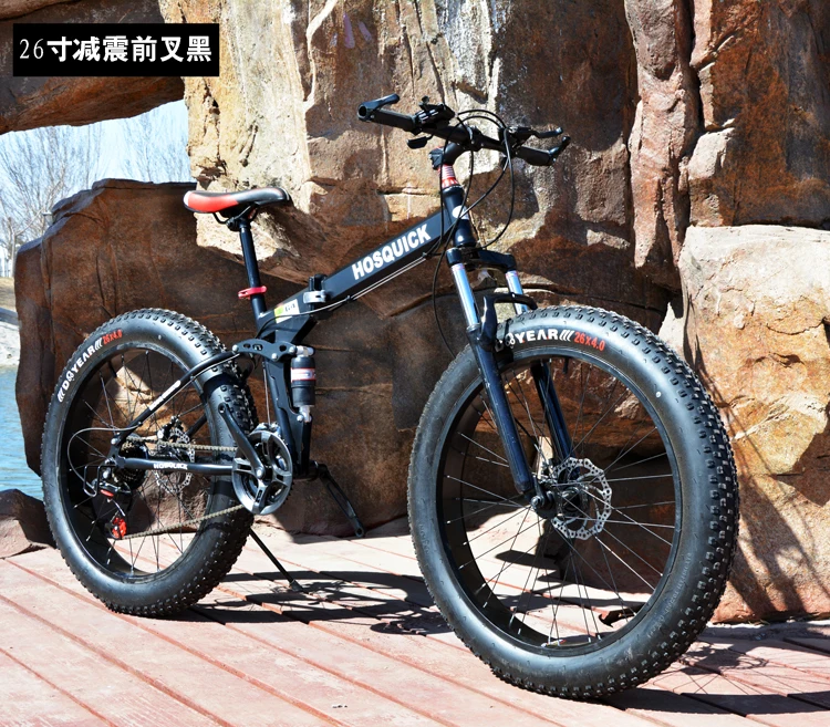Top New brand 4.0 wide fat tire downhill mountain beach snow bicycle outdoor sport 20/26 inch 27 speed folding bike 8