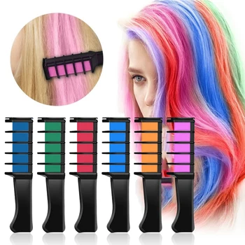 

Mini Hair Dye Comb Disposable Temporary Dye Stick Hair Dye Chalk Hair Color Chalk Temporary Hair Dyeing Tool Party Cosplay Salon