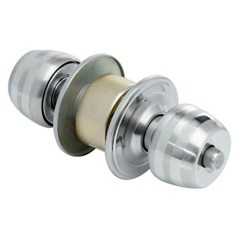 

Home Door Hardware Supplies Round Ball Privacy Door Knob Set Bathroom Handle Lock With Key Home Tools